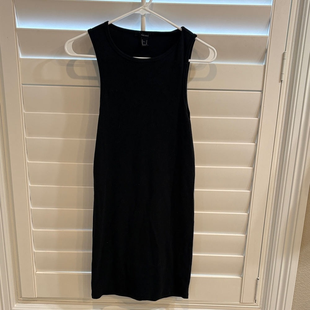 Forever 21 Black Midi Dress